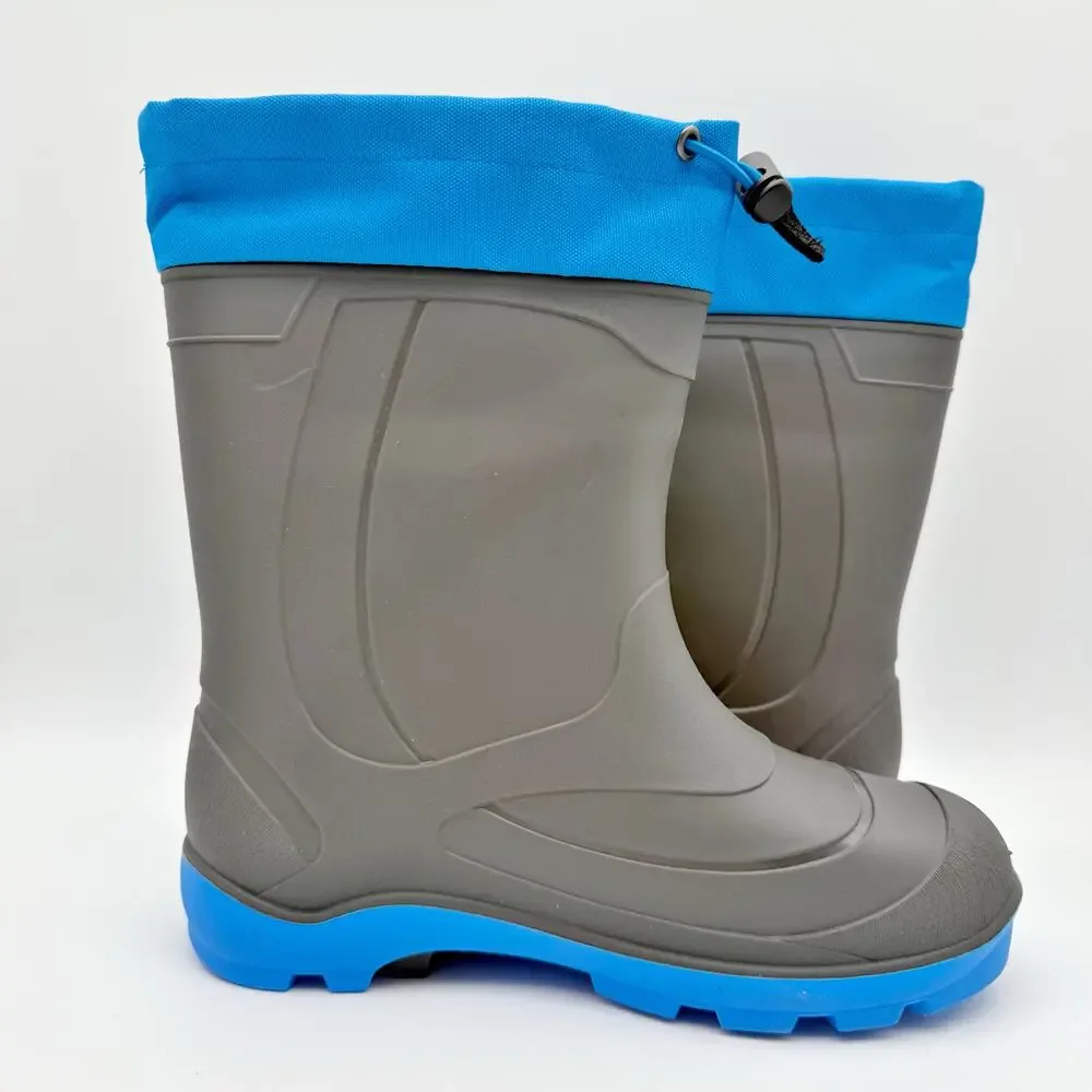 Kamik Kids Snobuster Winter Boots US 4 EU 36 Grey Blue Waterproof NIB